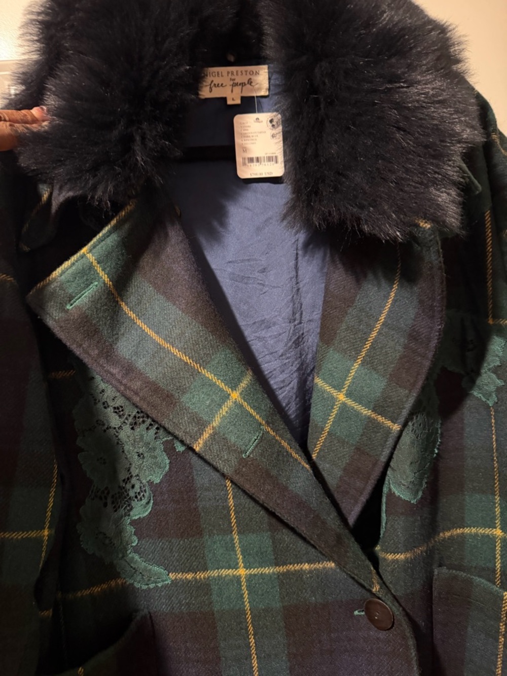 Nigel Preston &  Free People Highlander Coat 🔥🔥🔥 Size L - Picture 9 of 10